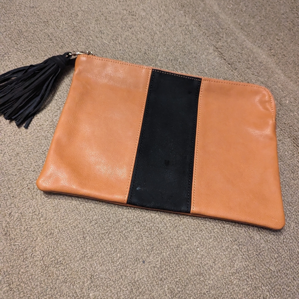 WhoWhatWear Tan Clutch/Purse